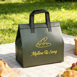 Bolsa Térmica Desechable de Venta Caliente, Bolsa Aislante para Llevar, Venta al por Mayor de Fábrica, Bolsa Térmica de Papel de Aluminio No Tejido para Pasteles, Postres y Bebidas - Product Image 1