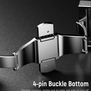 Correa de reloj deportiva de silicona con diseño moderno y de lujo Upro, plegable, compatible con Apple Watch Series 10/9/SE/8/7/6/Ultra/Ultra2 - Product Image 4