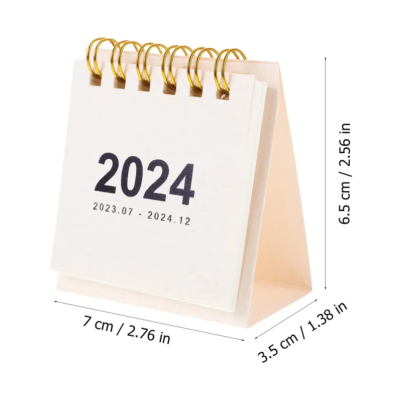 Calendrier mural hebdomadaire de 2024 mois pliable au format A3 avec logo personnalisé Calendrier de l'Avent en gros pour table ou horloge avec papier