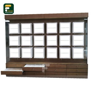 Vitrines de magasin optique en bois unités de vitrine de lunettes à tiroirs multiples organisateur de stockage de meubles de magasin de détail moderne - Product Image 6