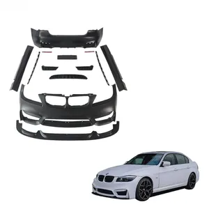 Kits de carrocería de Material PP 3 Series E90 E91 actualización M4 accesorios falda lateral parachoques de coche para BMW E90 Bodykit Kits de parachoques trasero delantero