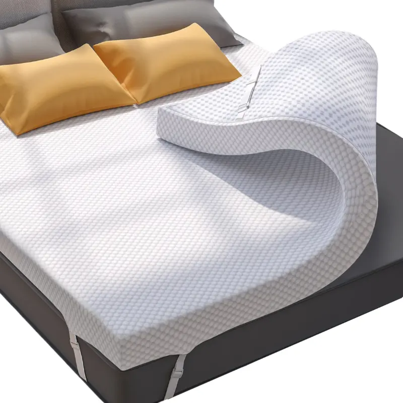 3 Inch Gel Memory Foam Bed Mattress Topper for Pressure Relief  Premium Soft Cooling Sleep