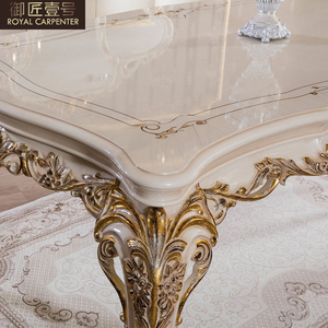 <span class=keywords><strong>Tavolo</strong></span> <span class=keywords><strong>da</strong></span> Pranzo Lungo in Legno Massello Intagliato Stile Europeo di Lusso per <span class=keywords><strong>6</strong></span> Persone, per Ristorante Francese o Uso Domestico - Product Image 2