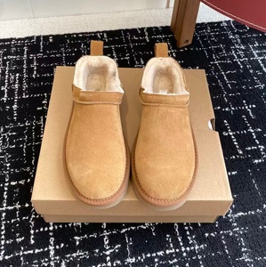 Bottes d'hiver basses en daim personnalisables pour femmes, doublées de laine, antidérapantes, chaudes, style UGG, pour l'extérieur et la neige - Product Image 6