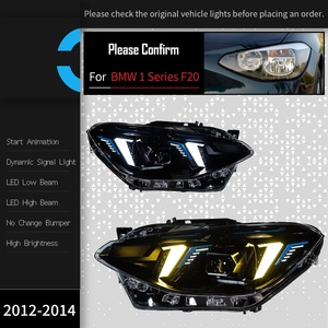 Adatto per modelli <span class=keywords><strong>BMW</strong></span> Serie 1 <span class=keywords><strong>F20</strong></span> dal 2012 al 2014, faro con luci diurne a LED stile "denti" e indicatori di direzione modificati - Product Image 6