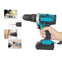 Perceuse à percussion sans fil 18V 20V au lithium, moteur sans balais, rechargeable, avec batterie et chargeur, corps métallique