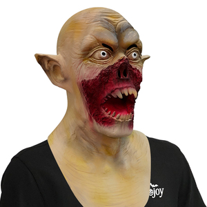 Máscara de Látex de Demonio de Terror, Máscara de Fantasma Aterrador con Orejas Grandes, Accesorio de Cabeza de <span class=keywords><strong>Vampiro</strong></span> para Fiesta de Halloween, Cosplay, Personalizable - Product Image 4