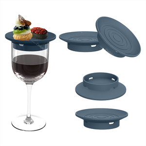 BPA Free Upgraded <b>Wine</b> Glass Charcuterie Topper Snack Holder Cake <b>Container</b> Cup Trays - Product Image 2