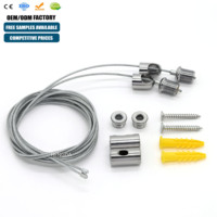 Kit de câbles de suspension pour luminaire suspendu de haute qualité avec acier inoxydable antirouille pour éclairage intelligent et présentoirs de magasin