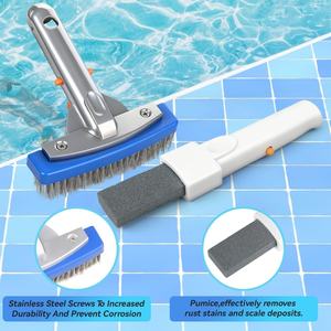 Piedras Flotantes para <span class=keywords><strong>Piscina</strong></span> y <span class=keywords><strong>Kit</strong></span> de Cepillo para <span class=keywords><strong>Piscina</strong></span> de Acero Inoxidable de 5 Pulgadas - Product Image 5