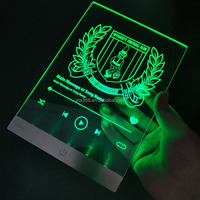 13 Panneaux lumineux 3D en acrylique personnalisés pour fans VIP, avec lettres LED, rechargeables par USB, pour cadeaux d'entreprise et enseignes commerciales