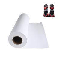 Vente en gros de rouleaux de papier blanc de haute qualité, 100 g/m², taille personnalisable, taux de transfert élevé, tissus textiles imprimés par sublimation en jersey