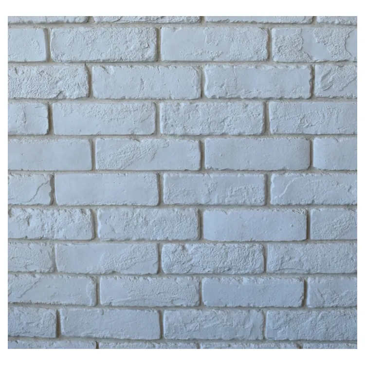 Beyaz renk ZC11 ucuz ve hafif bina süslemeleri için duvar yapay kültür tuğla taş