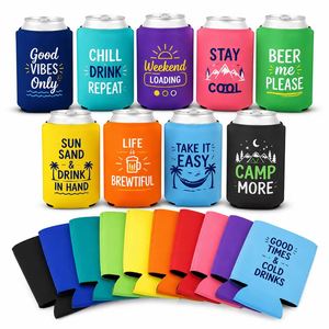 Neoprene <b>Bags</b> Insulated for Party Event Business Promo Gift Beer Bottle Drink Can Cooler With Logo Print Coozies Custom - Product Image 1