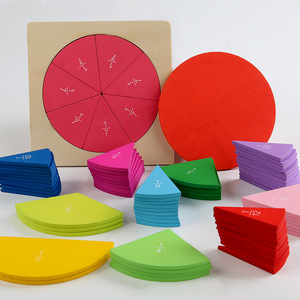 Giocattolo educativo strumenti didattici strumenti didattici forma geometrica Puzzle frazione <span class=keywords><strong>di</strong></span> legno Puzzle per bambini - Product Image 2