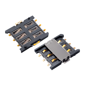 Soporte para Tarjeta <span class=keywords><strong>SIM</strong></span> <span class=keywords><strong>Nano</strong></span> H1.5 de <span class=keywords><strong>6</strong></span> Pines, Tipo Push-Pull, para Teléfono Móvil, Conector de Tarjeta <span class=keywords><strong>SIM</strong></span> de Buena Calidad - Product Image 1