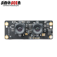 Modul Kamera Stereo Eyeball Lensa Ganda 5MP Auto Focus dengan Sensor OV5640 DVP Antarmuka USB 2.0 Kompresi H.265 FOV60