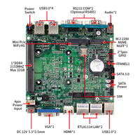 Mini PC Industrial Sin Ventilador, Nuevo, Directo de Fábrica, Doble Puerto Serial, Intel Core I5 de 8.ª Generación, Cuatro Núcleos, DDR4, Linux/Win10