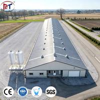 Bâtiment en structure métallique préfabriquée pour poulailler, conception économique pour fermes avicoles