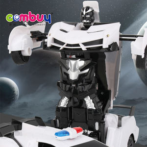 <span class=keywords><strong>Voiture</strong></span> télécommandée de transformation robot de <span class=keywords><strong>police</strong></span> blanche <span class=keywords><strong>jouet</strong></span> lumineux à l'échelle 1/16 - Product Image 4