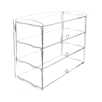 Acryl Bäckerei Schrank, montiert Klare Acryl Bäckerei Vitrine Kuchen Vitrine große Kristall Acryl Vitrinen