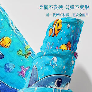 Alfombra de baño de PVC con diseño de arrecife de coral, rectangular, antideslizante, para niños, para baño y ducha. - Product Image 4