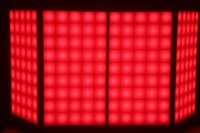 Panneaux vidéo LED numériques polychromes portables et pliables Façade de cabine de DJ IP55 pour l'éclairage de mariage