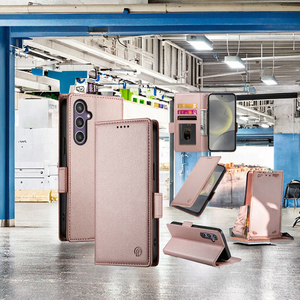 Étui en cuir RFID <span class=keywords><strong>CaseMe</strong></span> 2025 pour S25, avec porte-cartes magnétique, antichoc et gaufré - Product Image 3