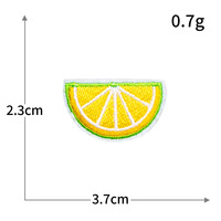 Patch brodé pour vêtements, motif fruits (pastèque, ananas) et dessins animés, à appliquer sans couture, adhésif