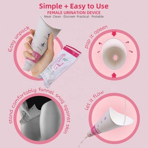 Dispositif urinaire portable jetable en papier pour <span class=keywords><strong>femme</strong></span>, en forme d'<span class=keywords><strong>entonnoir</strong></span>, à utiliser debout, écologique, à gravité, pour extérieur, de fabrication industrielle - Product Image 4