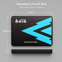 Disque dur interne silencieux et antichoc SATA 3.0 de 2,5 pouces, vitesse de lecture de 500 Mo/s, remplacement pour ordinateur portable et mini PC