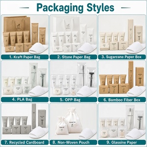Kit de Baño Desechable Ecológico y Biodegradable de Exportación Directa de Fábrica con Accesorios Compostables para Hoteles y Cadenas Hoteleras - Product Image 3