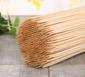 30cm medio ambiente y saludable resistente al calor difícil ronda palos de bambú siempre popular de barbacoa bambú <span class=keywords><strong>pinchos</strong></span> - Product Image 2