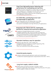 Placa de Desarrollo N-XP I.MX93, SoC de Doble Núcleo Cortex-A55 + Cortex-M33, Computación IA, Aplicaciones Industriales e IoT, NXP I.MX93 Imx93 - Product Image 3