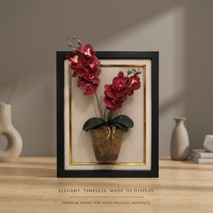 Furniture <b>Frame</b> Modern 3D Floral Wall Art with Red Roses Coir Pot Black <b>Square</b> <b>Frame</b> Living Room Home Decor Valentine's Day Gift - Product Image 1