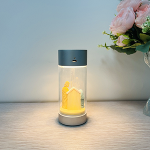 Lampe portable artistique sculpturale de la Nativité, étanche IP44, rechargeable, en résine, veilleuse LED design à intensité variable tactile - Product Image 4