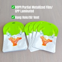 Custom Special Shaped Pouch with Air Vent for Snack Packaging CPP Laminated Heat Sealable Gravure Printed Food Packaging Bag