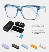Lunettes en acétate personnalisées pour hommes, certifiées selon la norme mondiale de recyclage, adaptées aux longues heures d'utilisation d'ordinateurs et de tablettes