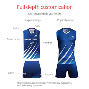 Cheap custom full sublimation Beach short sleeve women volleyball jerseys - Product Image 3