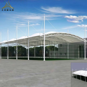 Bền Không Thấm Nước Pvdf PTFE Vải Cảnh Quan Bóng Râm Sân Vận Động Thể Thao Tòa Lều Mái Bìa Độ Bền Kéo Cấu Trúc Màng - Product Image 2