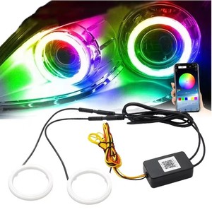 Nuovo LumenX per Anello LED Angel Eye Phantom Modificato, Controllo Mobile, Luce Diurna, Anello Apertura Faro 12V - Product Image 2
