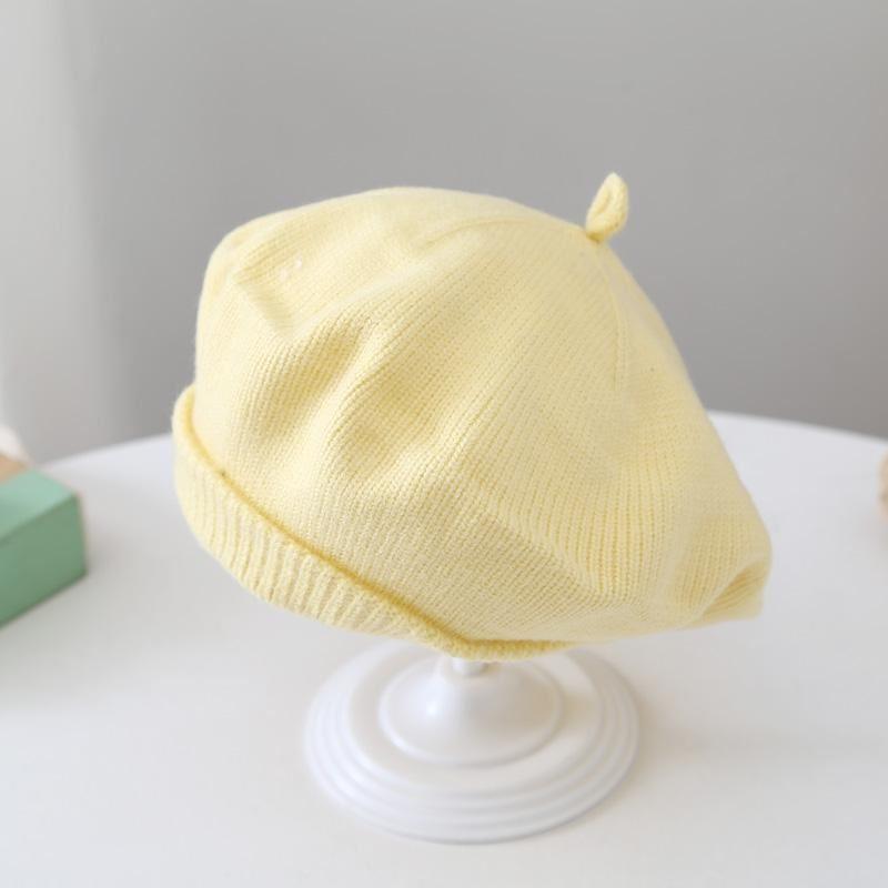 Jaune [béret en laine unie]