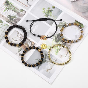 Joyería de Moda, Juego de Pulseras con Dijes de Elefante Estilo Boho, Multicapa, Hechas a Mano con Cuentas, Accesorios para Mujeres y Hombres, Hecho en China - Product Image 3