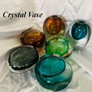 Design minimaliste moderne, taille L légère, <span class=keywords><strong>bleu</strong></span>, <span class=keywords><strong>vase</strong></span> rond en <span class=keywords><strong>verre</strong></span> pour la décoration de la maison - Product Image 6