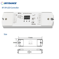 Skydance SC-L 5-24VDC RF SPI Pengontrol LED untuk Lampu Putih/RGB/RGBW Pixel Led Strip Kompatibel dengan 47 Jenis IC Penggerak