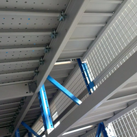 Système de rayonnage à plusieurs étages pour entrepôt, plateforme de stockage en acier