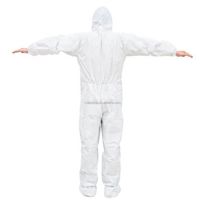 Robe d'isolation monobloc jetable de haute qualité Membrane respirante à capuche Vêtements de protection médicale sans pied - Product Image 2