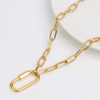 Collier à breloques pour femme en acier inoxydable 316L plaqué or PVD 14k 18k, avec fermoir mousqueton, ajoutez une breloque pour femme