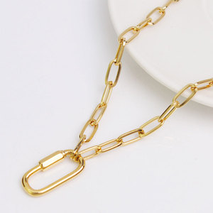สร้อยคอผู้หญิงแบบมีจี้ห้อยประดับ ดีไซน์สวยงาม ชุบทอง 14k 18k PVD ผลิตจากสแตนเลสสตีล 316L พร้อมตัวล็อกแบบคาราบิเนอร์ เพิ่มจี้ห้อยได้ - Product Image 4