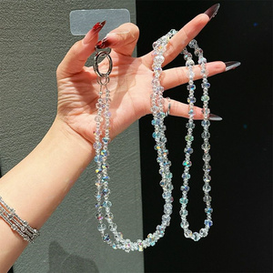 Nuova fascia alta di fascia alta con cinturino da polso lungo per telefono con cinturino in strass e catena per telefono di fascia alta - Product Image 1